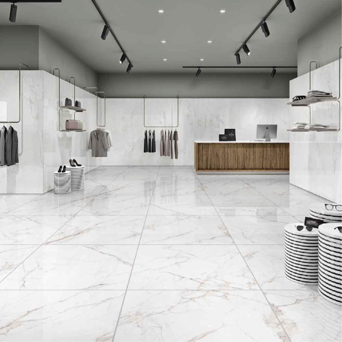 Baldosa de Porcelanato Español Calacatta Supremo (60x120)
