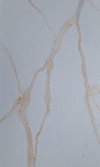 Revestimiento de Piedra Sinterizada White Golden (260x120x0,6cm)