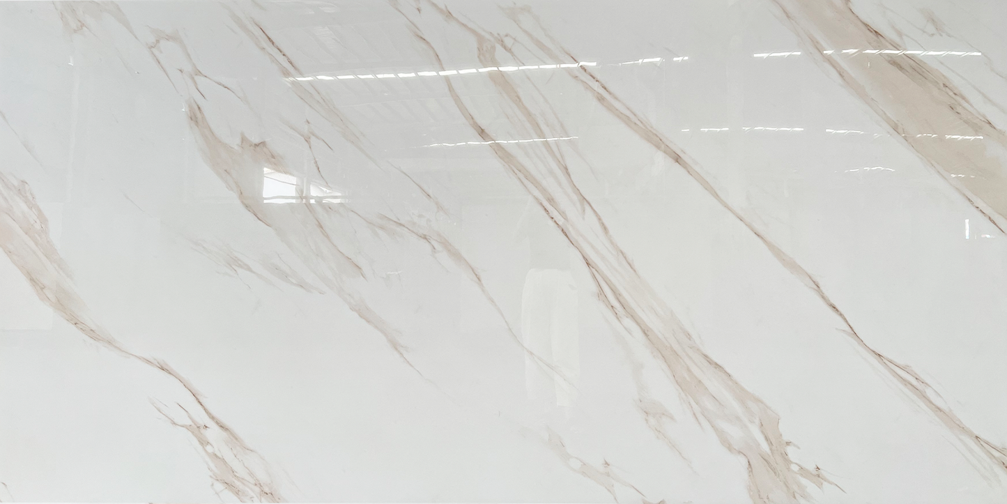 Tope de Piedra Sinterizada Calacatta Gold (320x160x1,2cm)