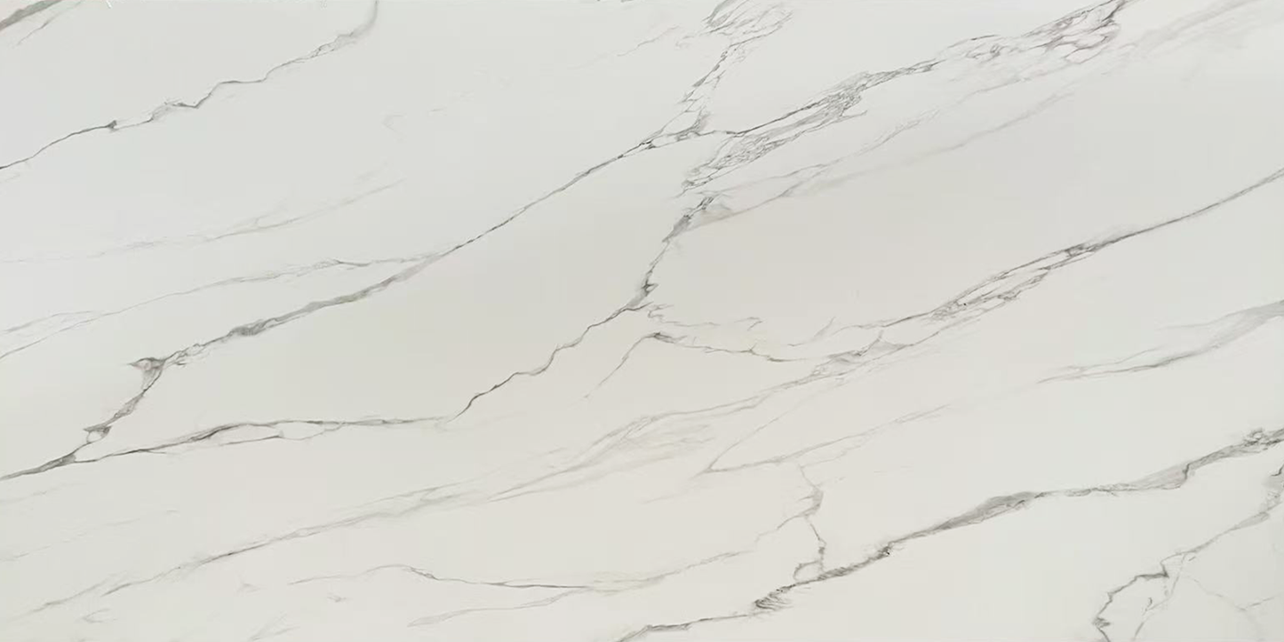 Tope de Piedra Sinterizada Calacatta Grey (320x160x1,2cm)